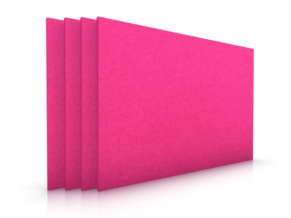 Square felt placemat set of 4 pink