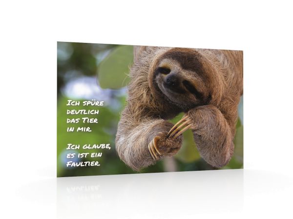 Carte d'inspiration "Sloth