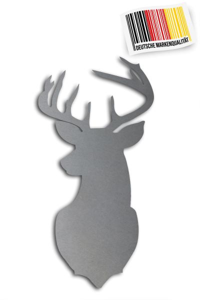 Deer wall decoration steel, 80cm with magnet fastening
