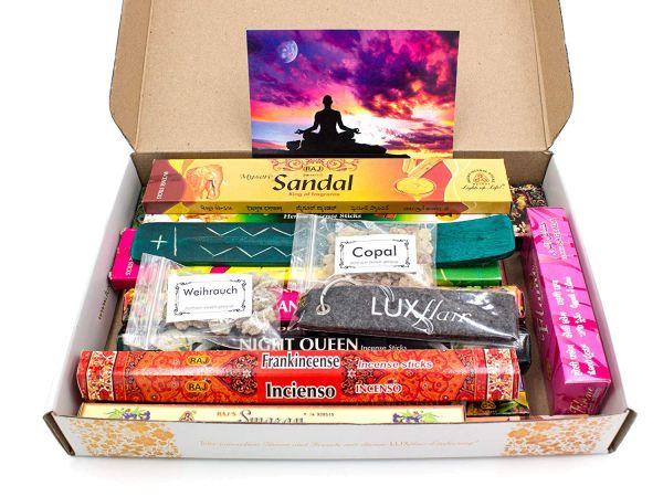 XXL incense sticks tasting set (183 pieces) for meditation and relaxation