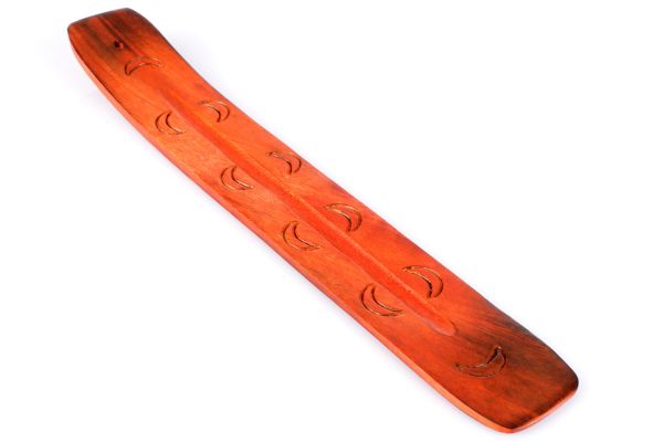 Räucherstäbchenhalter orange aus Sheesham-Holz