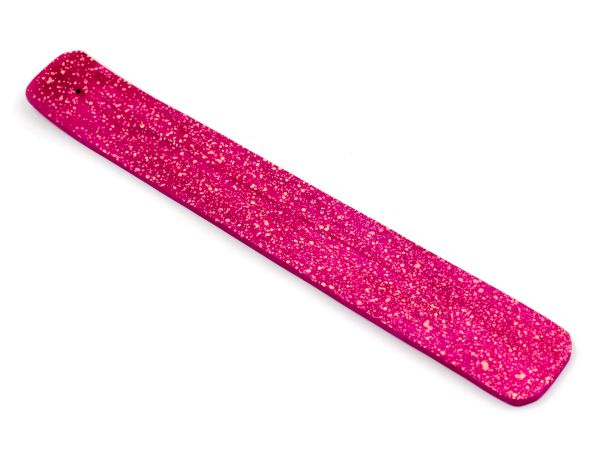 Incense stick holder pink made of sheesham wood