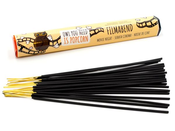 Girls incense sticks "movie night" with caramel scent